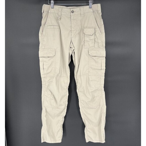 5.11 Tactical Men's Cargo Pants Size 32x32 Beige Ripstop Military Security - Picture 1 of 13